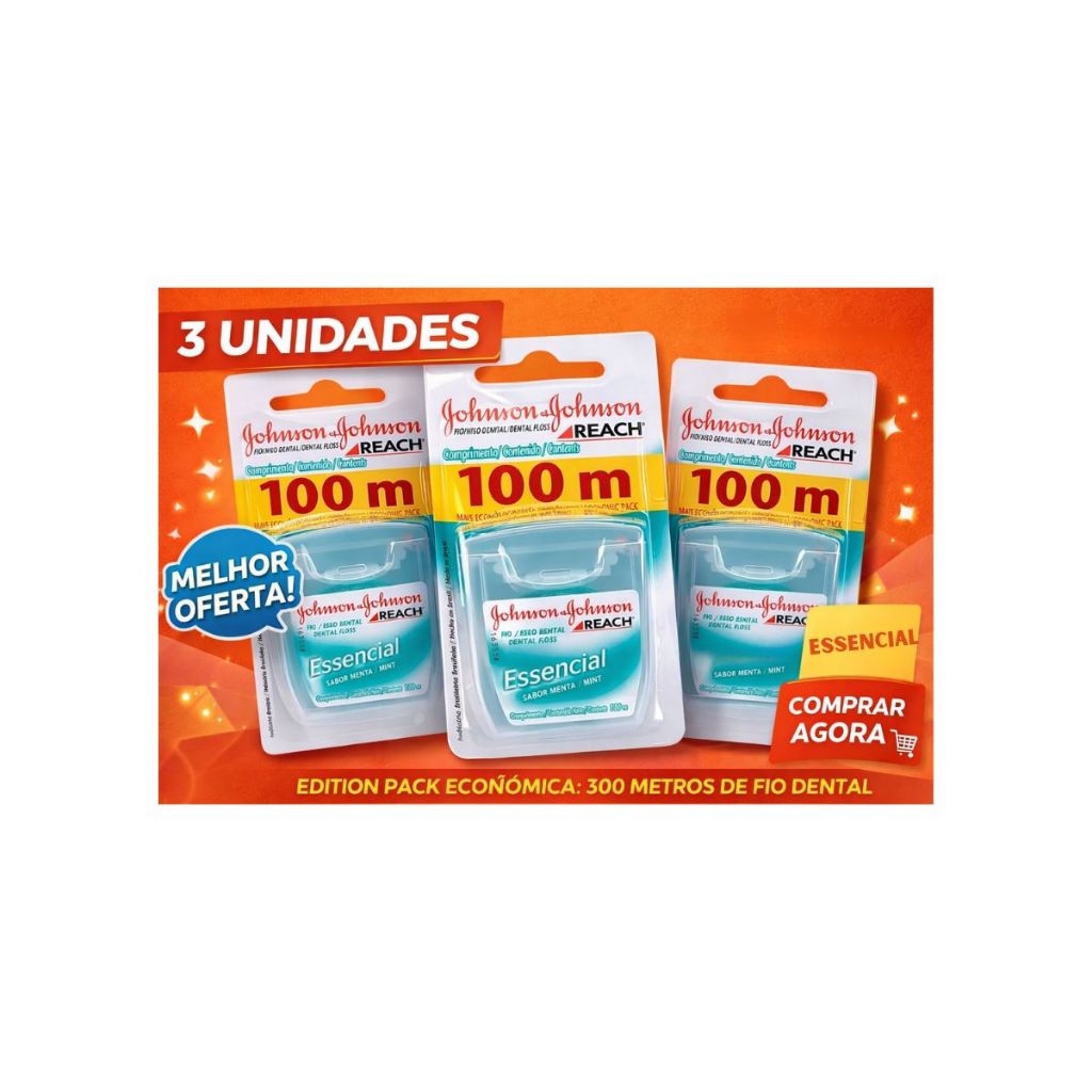 Kit 3 Fios Dentais Johnson 100m – Oferta Imperdível