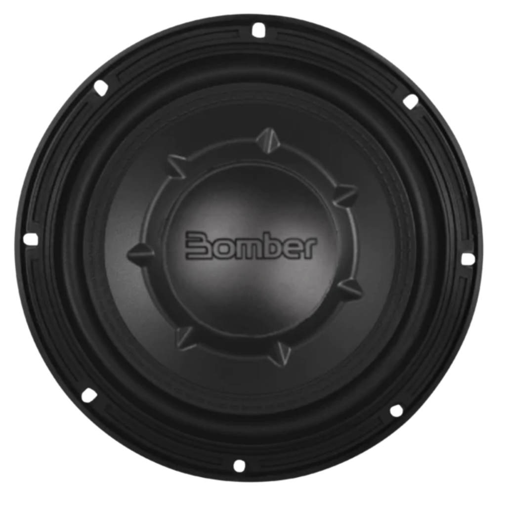 Alto Falantes Subwoofer Automotivo Slim Bomber B4 8 Pol 200w Rms 4 Ohms Grave Forte