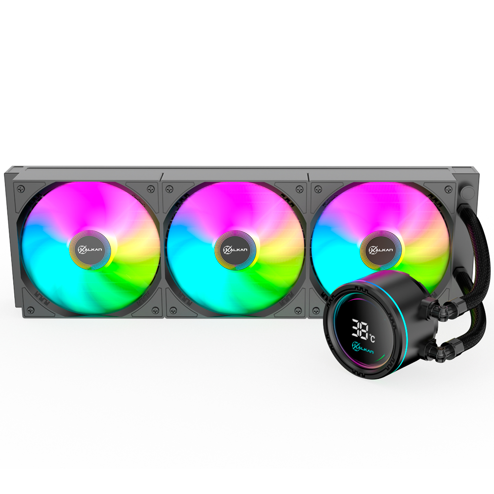 Water Cooler Gamer Kalkan Alpha 360 ARGB com Display | Intel e AMD