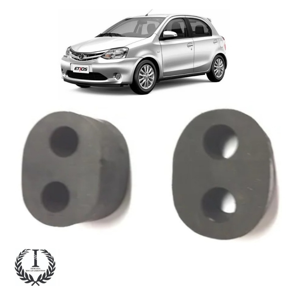 Jg Borracha Coxim Escapamento Toyota Etios Hatch E Sedan