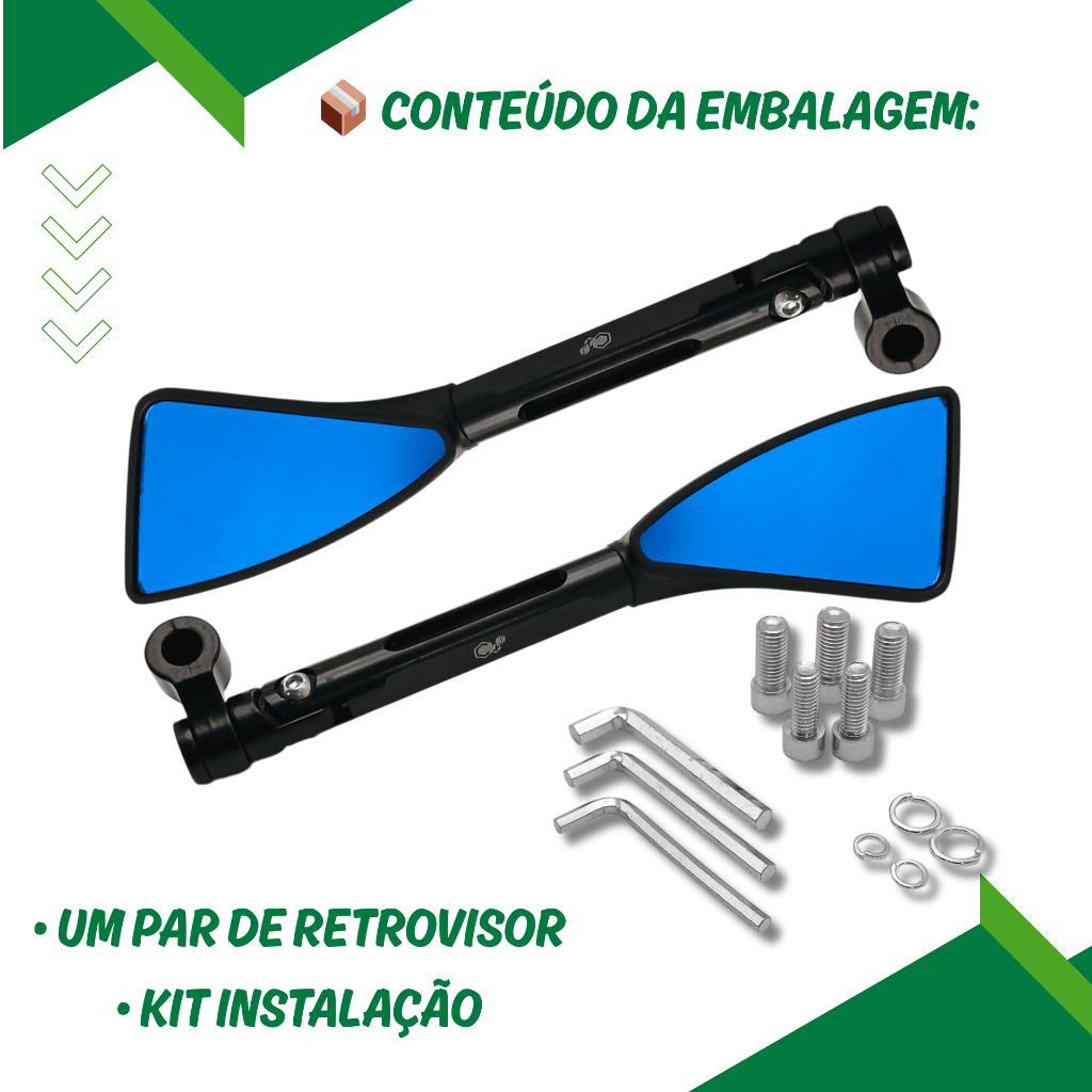 Retrovisor Moto Esportivo Tomok Titan Fazer 250 Cb300 · foto 2