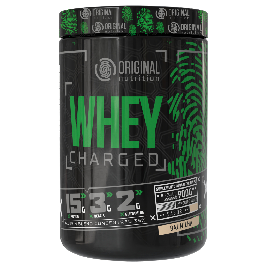 Whey Protein Charged 900g - Original Nutrition em Oferta na Shopee