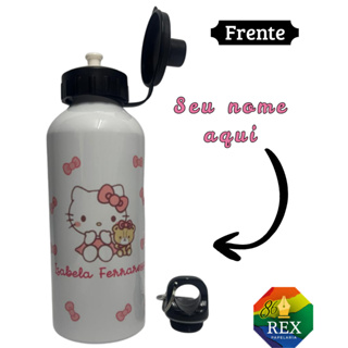 🧴 Garrafa de Alumínio Semitérmica 600 ml Hello Kitty em Oferta na Shopee