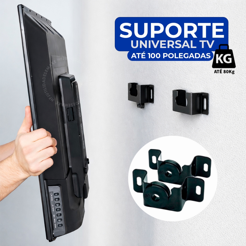 Suporte Universal Fixo Para Smart TV LED LCD 4K De 10 À 100 Polegadas Original Painel