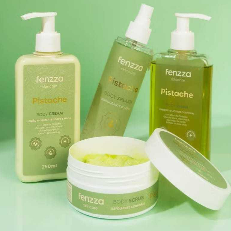 Linha Facial e Corporal Pistache Fenzza | Lançamento | Hidratação e Perfume Irresistível | Skincare e Body Care