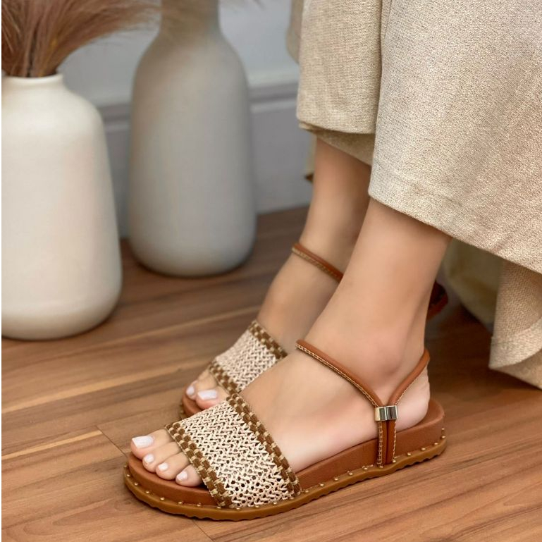 Sandália Feminina Praia Lançamento Confortável Novidade Verão Promoção Birken
