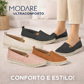 Sapatilha Feminina Modare Ortopédica Super Confortável Moderna Calce Fácil Original em Oferta na Shopee