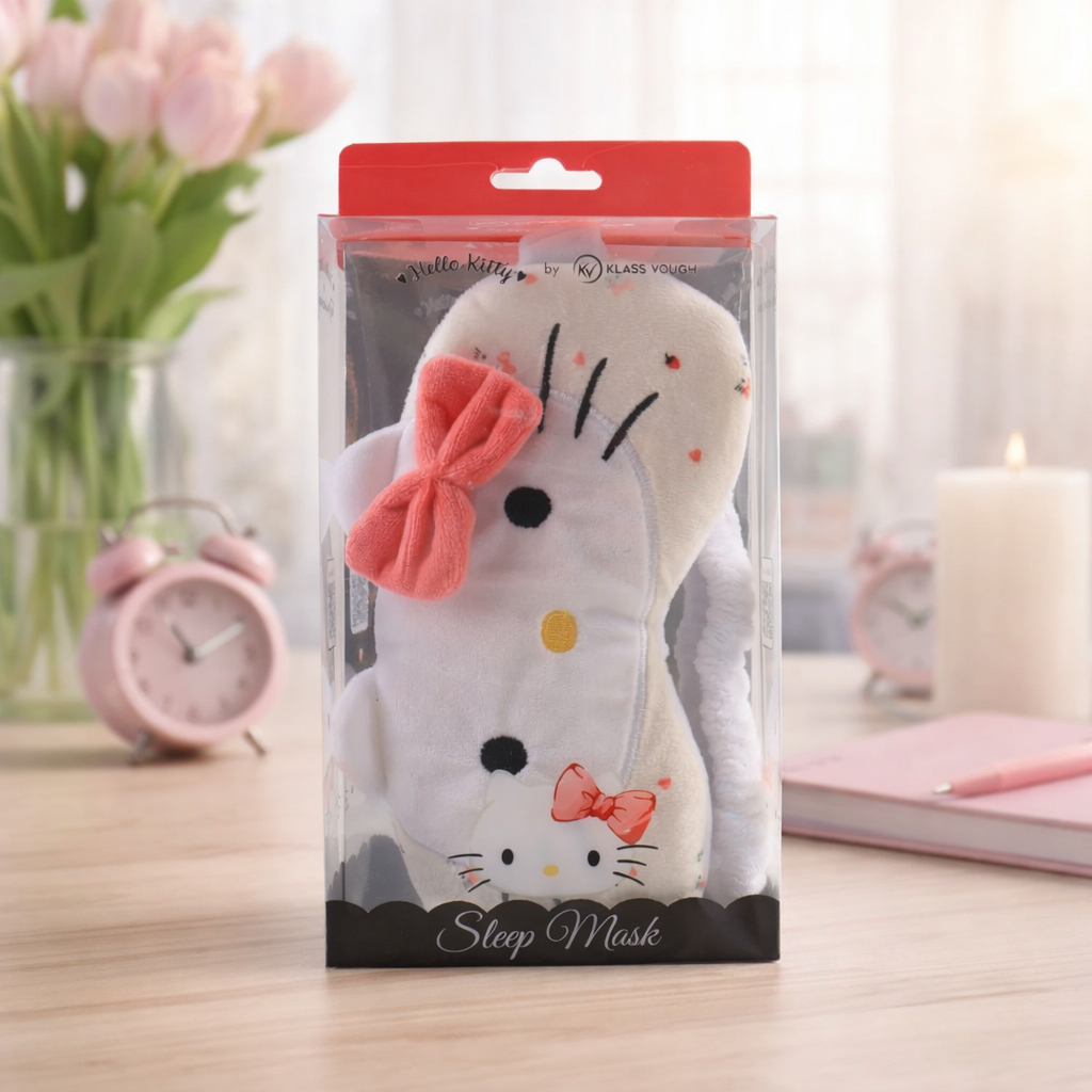 Máscara Tapa Olho Hello Kitty Klass Vough | Com Gel Relaxante Quente/Frio SLHK-01 em Oferta na Shopee