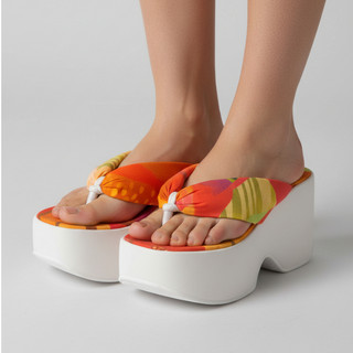 Tamanco Feminino Sandália Verão Colorida Salto Alto Flat Conforto Moda Tendência