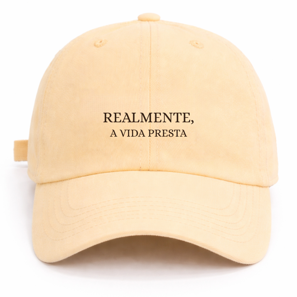 Boné Unissex Frase Realmente, A Vida Presta Passeio Casual Praia Calor Sol Areia Chapéu Ajustável Premium Ajustável em Oferta na Shopee