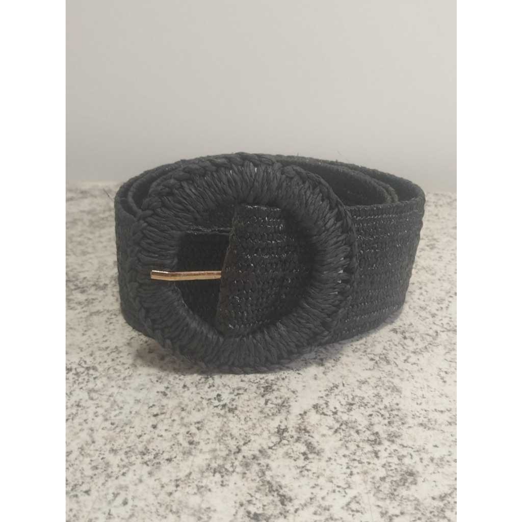 Cinto Queridinho de Palha Sintetica Grosso Lindo Moda Blogueira em Oferta na Shopee