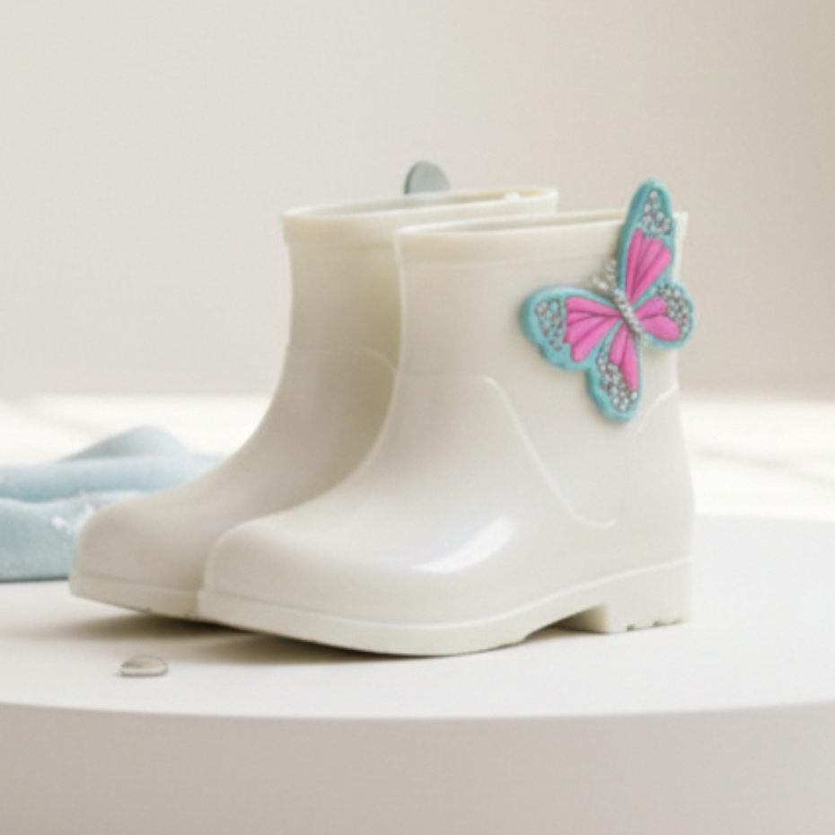 Galochas Infantil Femininas Criança Leve Confortável Chuva Impermeável Chuva Passeio Campo