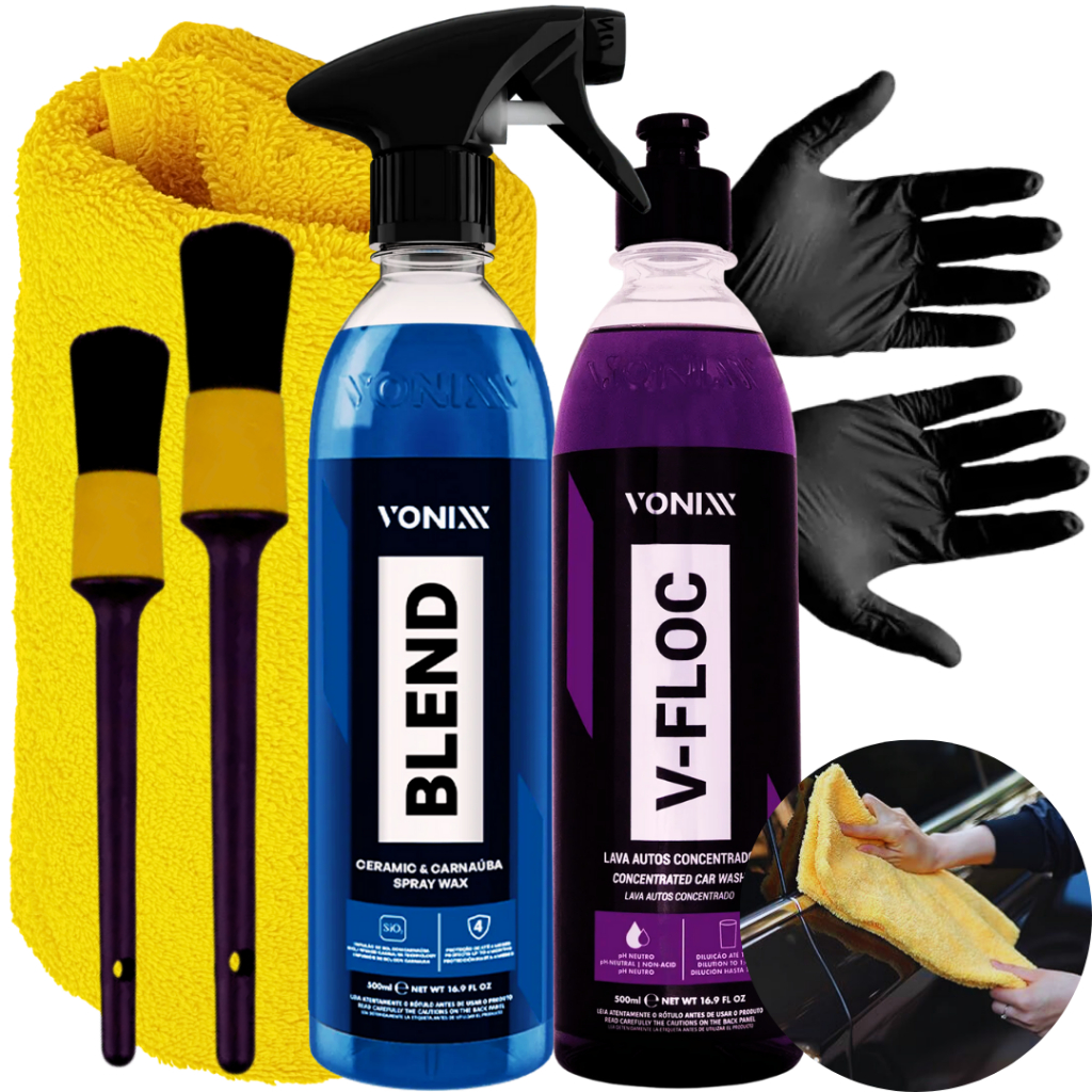 CERA AUTOMOTIVA DE CARNAÚBA LÍQUIDA BLEND SPRAY SÍLICA VONIXX 500ML em Oferta na Shopee