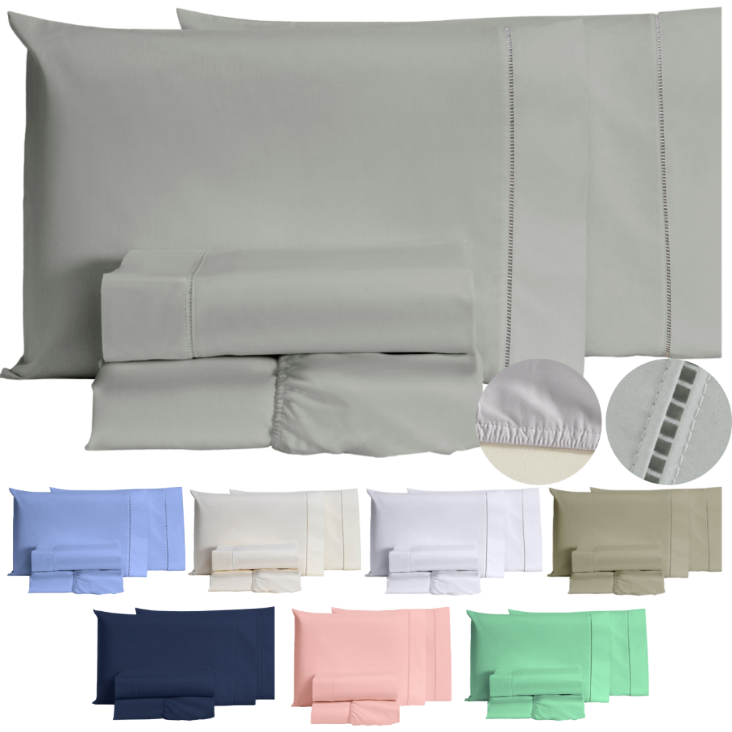 Jogo De Lençol Cama Solteiro 3 Peças Micropercal 400 Fios Ponto Palito Ultra Macio Toque Suave