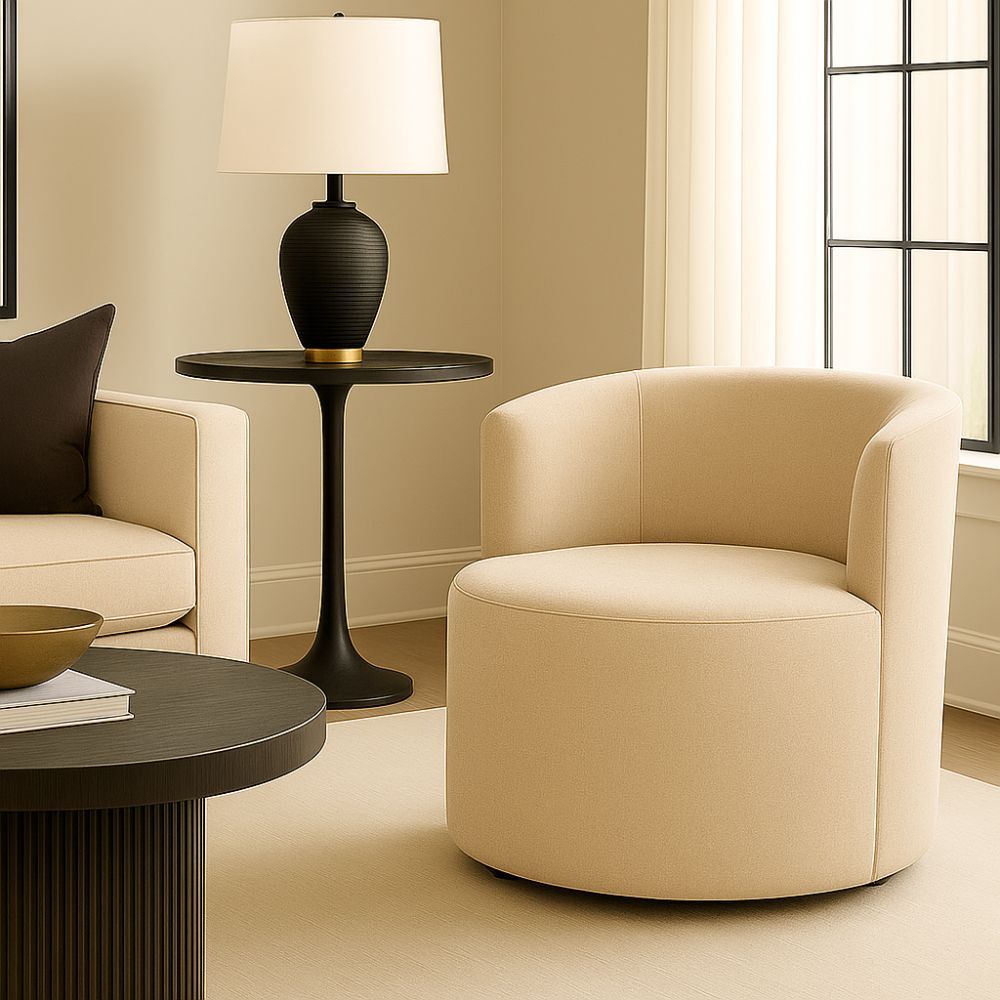 Poltrona Orgânica Duna Curva Moderna com Estilo Clean e Sofisticado Tecido Corino