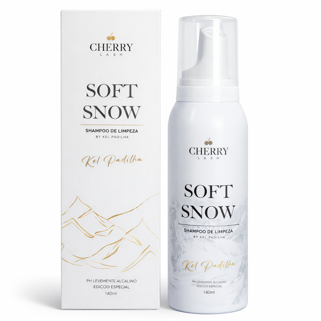 Espuma Soft Snow Mousse De Limpeza Cherry Extensão Cílios Shampoo Cilios Retenção Volume Fio Russo