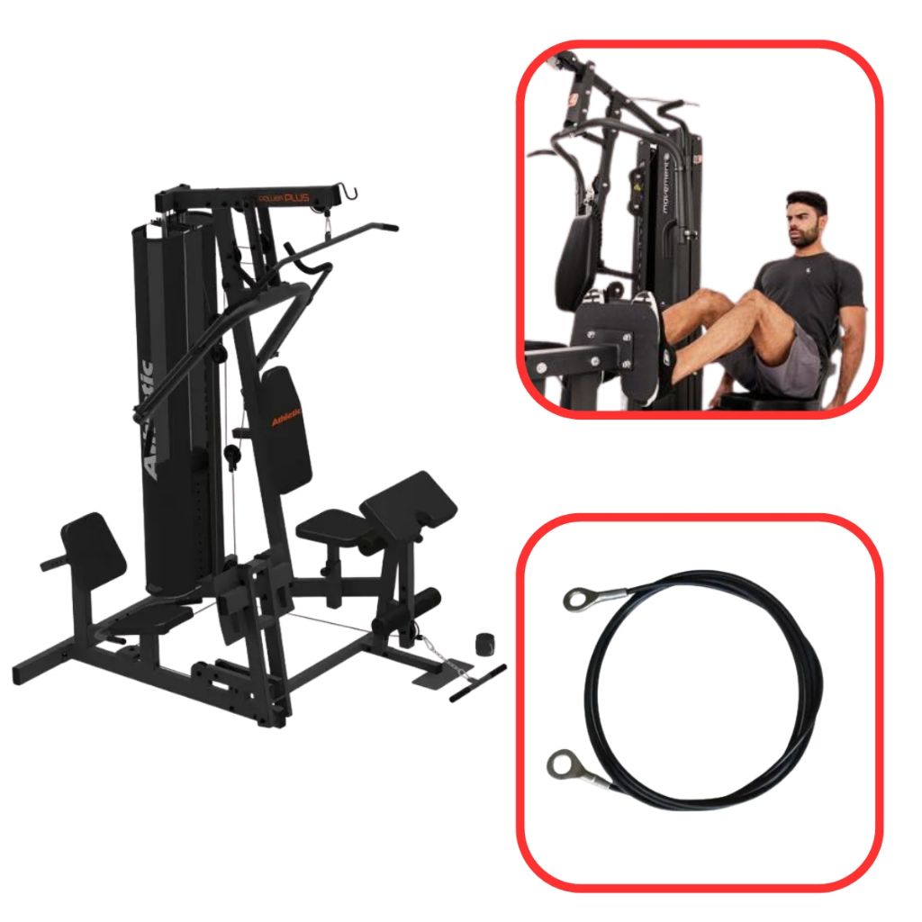 Cabo De Aço Estação De Musculação Athletic Power Plus Leg Press