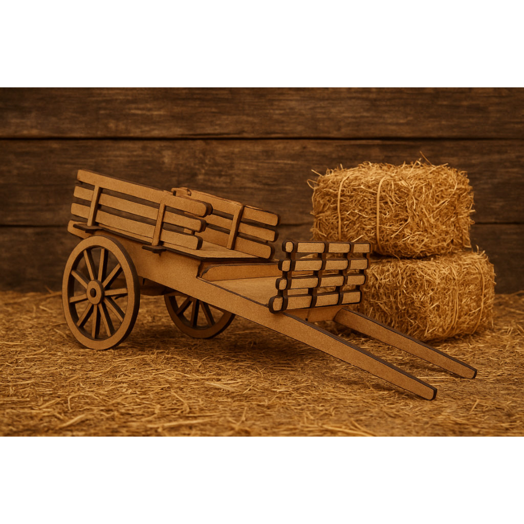 Kit 3 Carroça Decoração Miniatura Fazenda Charrete Quebra Cabeça Decorativo Lembrancinha