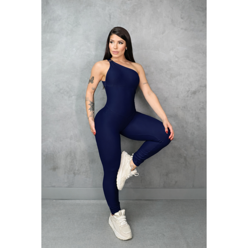 Macacão Feminino Academia OMBRO ARGOLA Empina Bumbum Roupa de Malhar Treinar