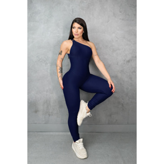 Macacão Feminino Fitness Academia OMBRO ARGOLA Empina Bumbum Roupa de Malhar em Oferta na Shopee