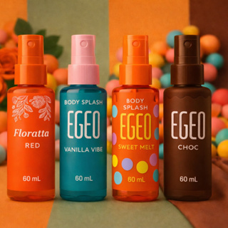 Kit 4 Body Splash Feminino Importado Egeo & Floratta Vanilla Vibe Melancia Floratta Red Fragrâncias em Oferta na Shopee