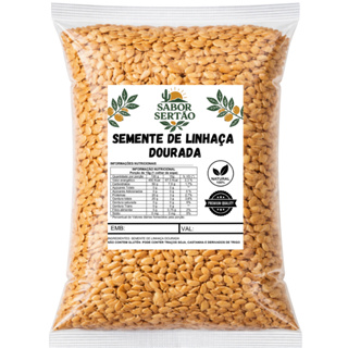 Semente de Linhaça Dourada 1Kg em Oferta na Shopee