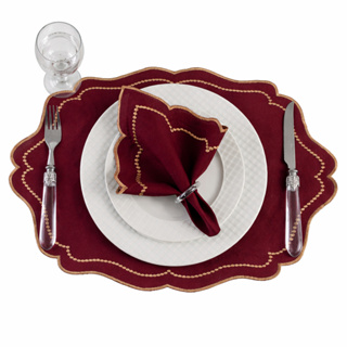 JOGO AMERICANO MESA POSTA ELEGANTE KIT SOUPLAT MAIS GUARDANAPO 2 4 ou 6 LUGARES em Oferta na Shopee