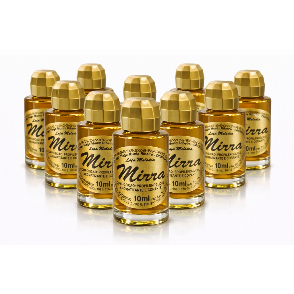 Óleo Para Unção 10 Ml Mirra Pacote 10  Unidades (essência Original)