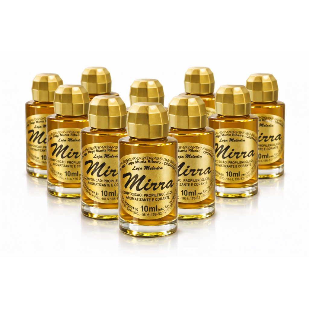 Óleo Para Unção 10 Ml Mirra Pacote 20 Unidades (essência Original)