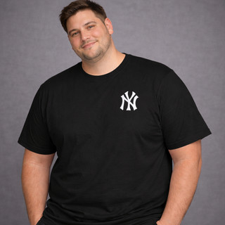 Camiseta Masculina Plus Size Básica Estilosa para Uso Diário