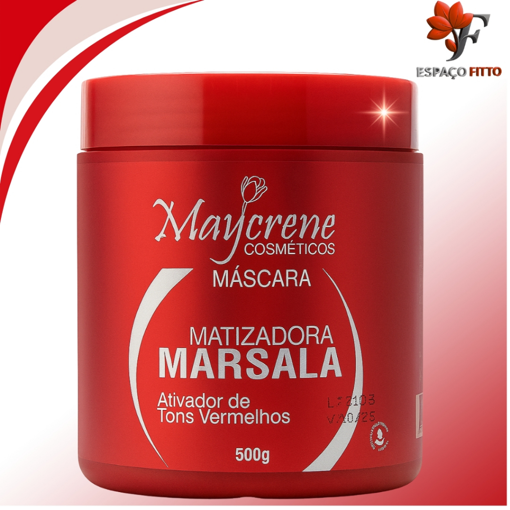 Máscara Matizador Marsala Maycrene 500g em Oferta na Shopee