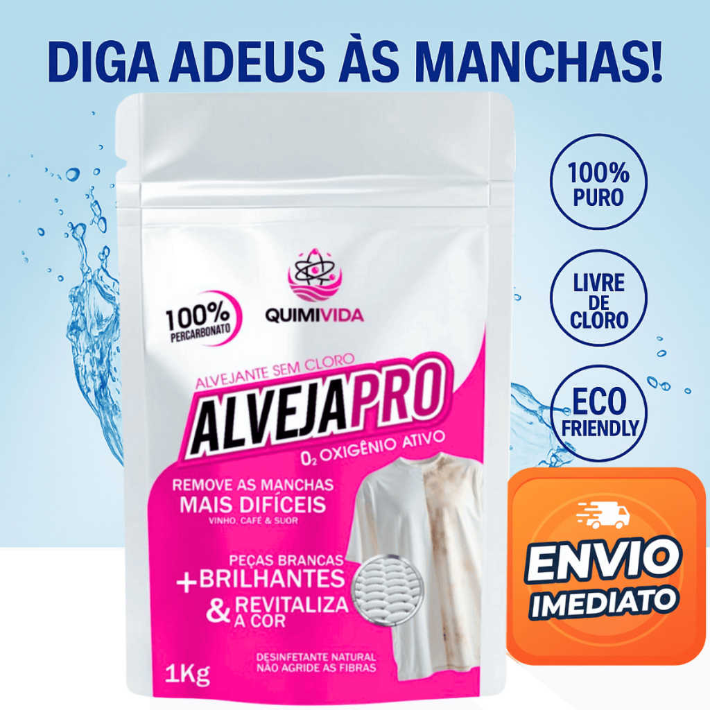 Percarbonato 1kg Alto Poder de Limpeza limpa roupas brancas e coloridas em Oferta na Shopee