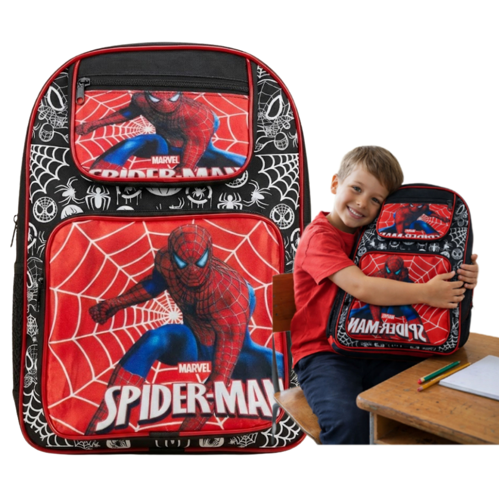 Mochila Infantil Homem Aranha Escolar Spider Personagem