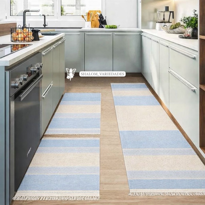 Jogo de Passadeira 3 Peças Passadeira para Cozinha Kit 3 Peças de Passadeira com Tapetes Cozinha Três Peças de Tapete em Oferta na Shopee