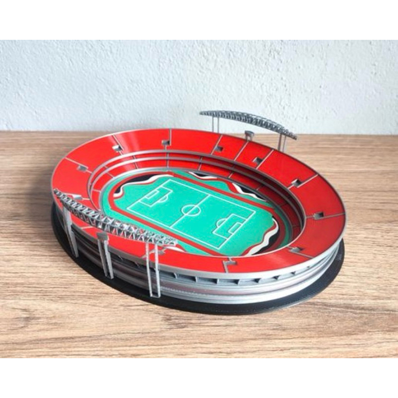 Miniatura Estádio Futebol Sao Paulo Tricolor Morumbi 18cm – Colecionável Detalhado - Maquete de estadio de futebol