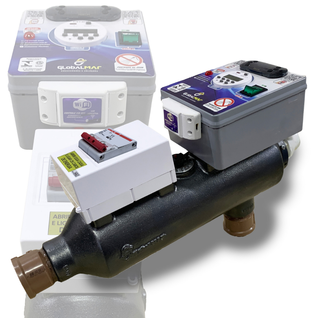 Aquecedor Piscina Automático 60m³ Comando Via Smartphone App