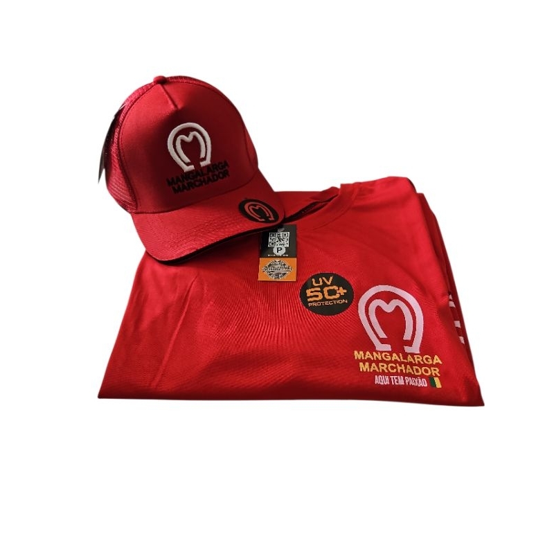 kit Camisa U.v MAngalarga Marchador com Boné Mangalarga Marchador Unissex.