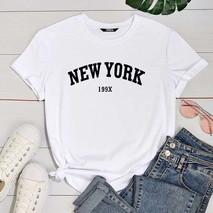 Camiseta Feminina New York 199X – T-Shirt Algodão Estilo College Casual Urbana Inspired New York City