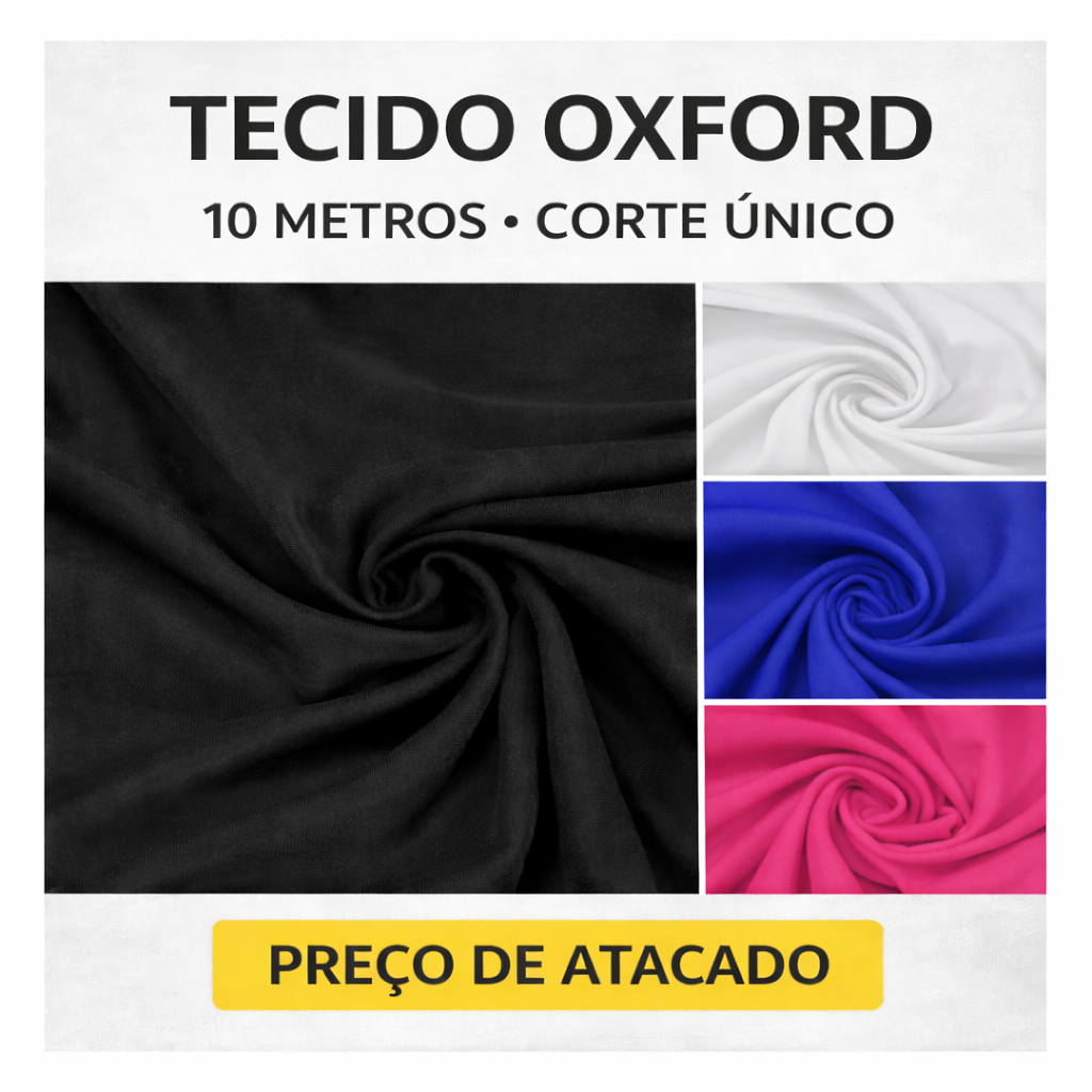 Tecido Oxford – Com 10 Metros - PREÇO DE ATACADO | Ideal Para Costura e Artesanato | Corte Único