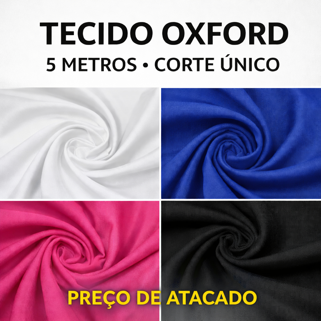 Tecido Oxford – Com 5 Metros - PREÇO DE ATACADO | Ideal Para Costura e Artesanato | Corte Único
