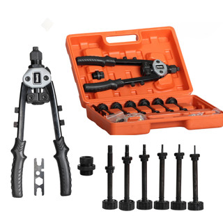 Alicate Rebitador Manual alavanca 2 em 1 para Rebites de Rosca e Rebites Pop + Maleta - DEFFER