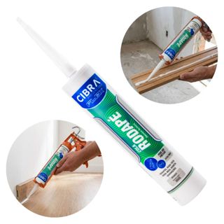 Kit 1-4 Cola Rodapé Cibra 360g Poliestireno Branco Seca Rápido Forte Madeira Gesso Isopor Moldura em Oferta na Shopee