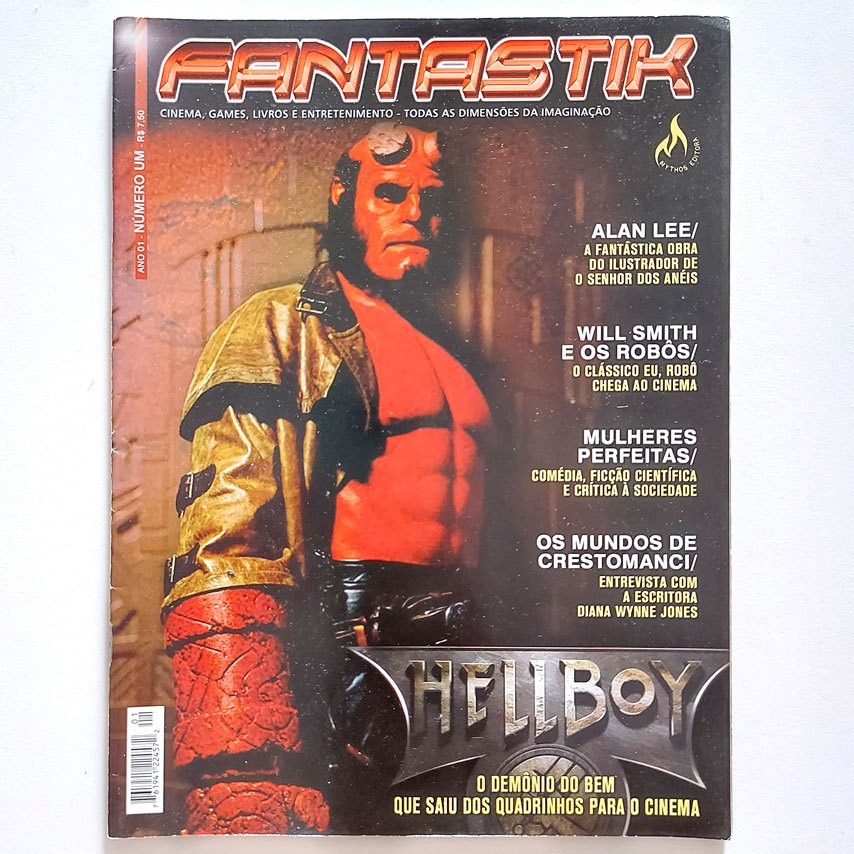 Revista Fantastik N1 Alan Lee Hellboy Will Smith Robôs