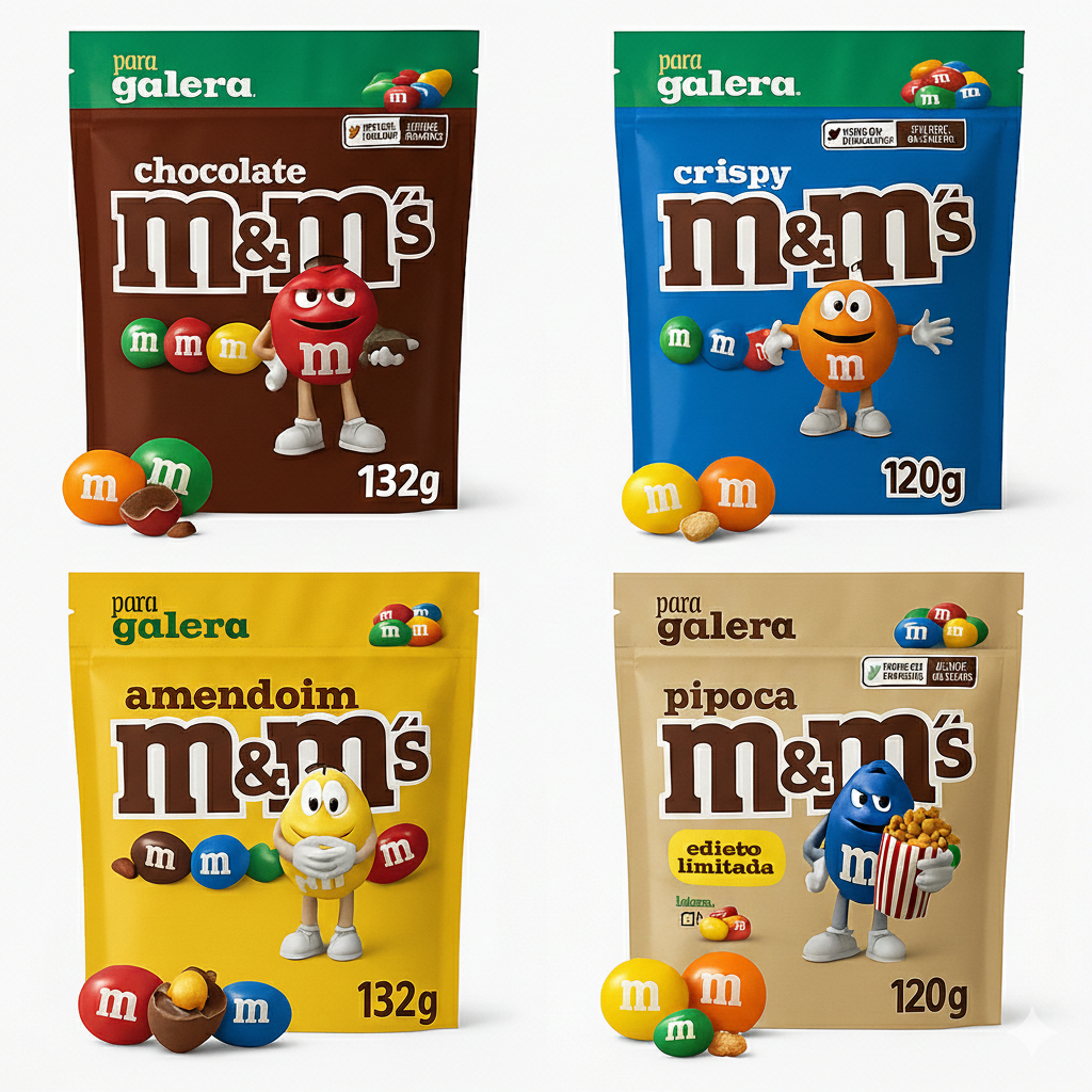 Kit 3 Unidades Chocolate Confeito M&m's 132g (cada) Mars em Oferta na Shopee