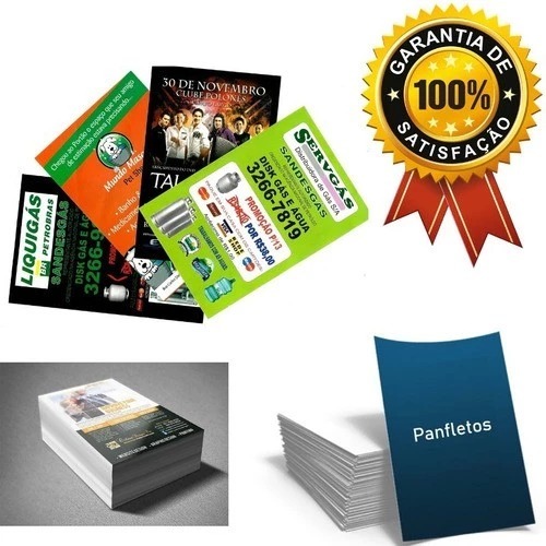 1000 Un Panfletos 10cm X 14cm Papel Sulfite 75g Sua Logo em Oferta na Shopee