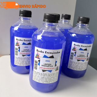Banho Líquido de Anil 500ml para Limpeza Espiritual, Descarrego e Proteção Energética em Oferta na Shopee