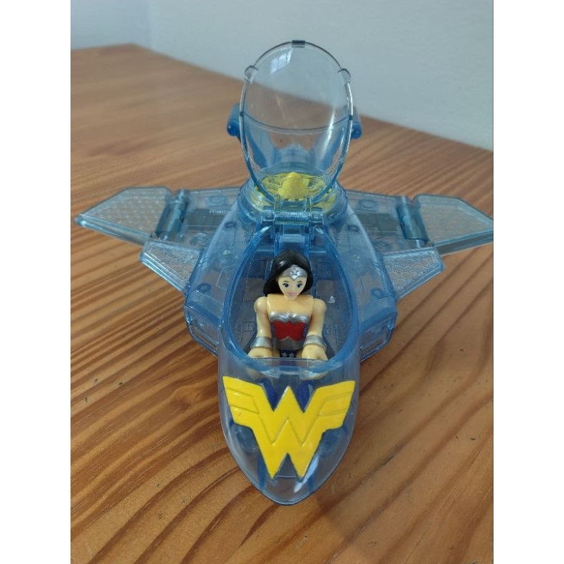 Boneco + Nave Mulher Maravilha Original Imaginext Raro