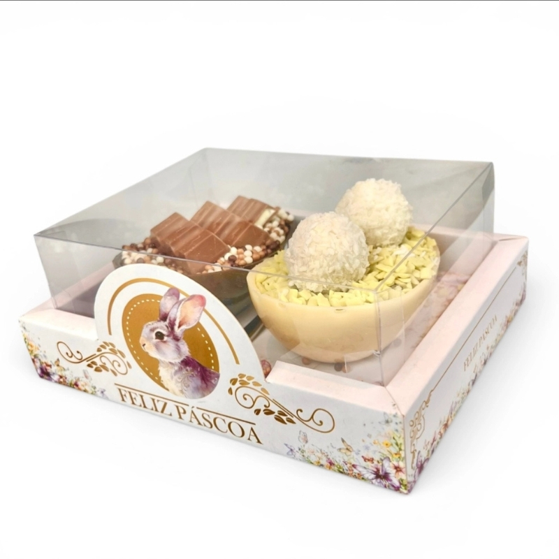 10 Caixas Luxo para 2 Ovos de 100g - Coleção Páscoa da Transformação-Presente. em Oferta na Shopee