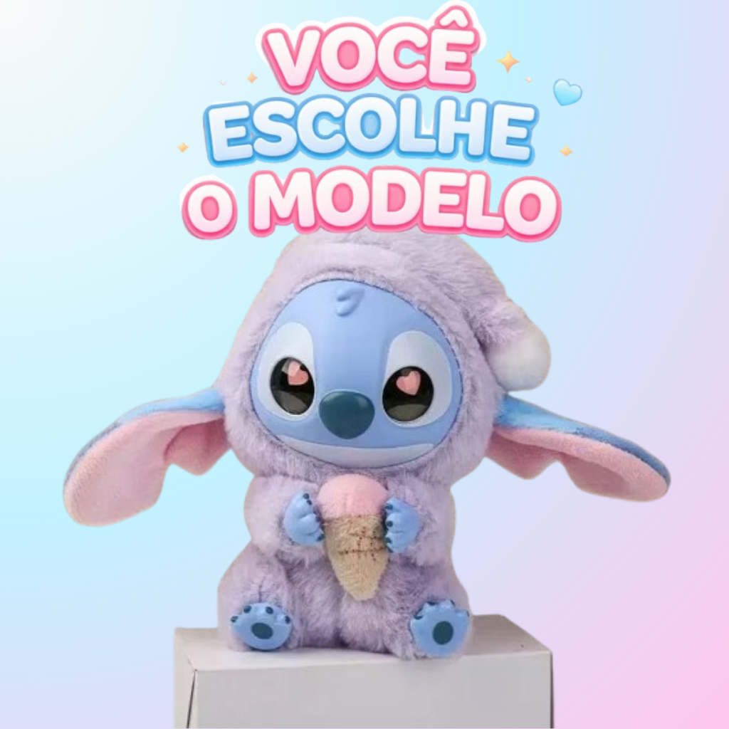 Pelúcia Stitch Colecionável Kawaii em Vinil – Escolha o Modelo | Presente e Decoração | Pronta Entrega ⭐