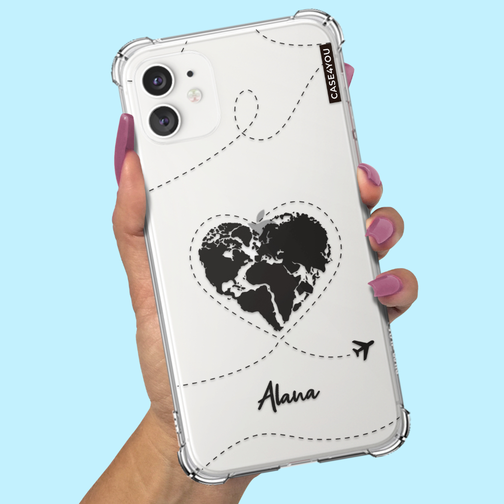 Capa Capinha Para Samsung Galaxy A10 A10s A11 A12 A13 A14 A15 A16 A17 Anti-impacto Personalizada World Corações